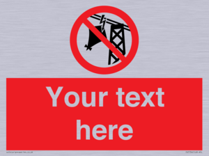 Custom prohibition do not fly kites near overhead electrical power lines